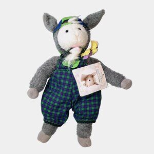 Vintage 1997 Hallmark Crayola Gallagher Goat Storybook Friends Plush Toy 15"